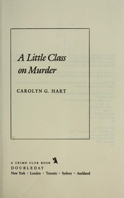 A Little Class on Murder cover