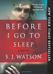 Before I Go to Sleep cover