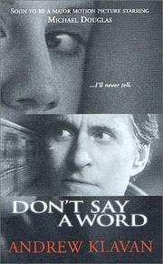 Don't Say a Word cover