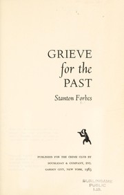 Grieve for the Past cover