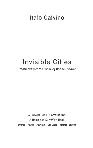 Invisible Cities cover