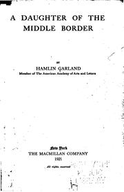 A Daughter of the Middle Border cover