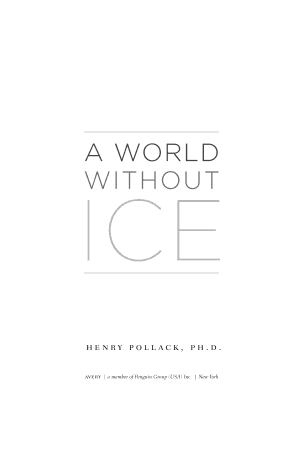 A World Without Ice cover