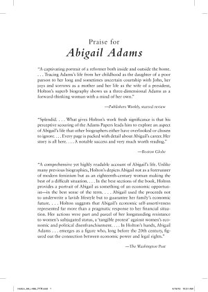 Abigail Adams cover