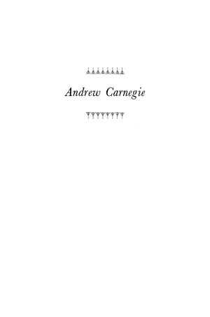Andrew Carnegie cover