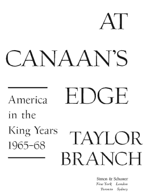 At Canaan's Edge: America in the King Years, 1965-68 cover