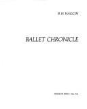 Ballet Chronicle cover