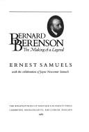 Bernard Berenson: The Making of a Connoisseur cover