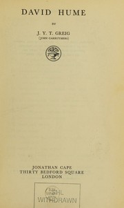 David Hume cover