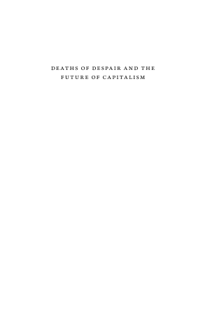 Deaths of Despair and the Future of Capitalism cover