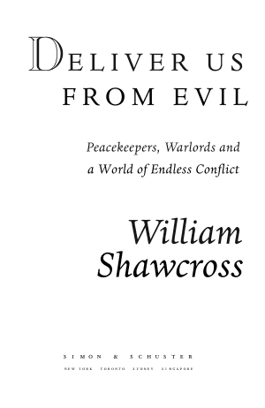 Deliver us from Evil: Warlords, Peacekeepers and a World of Endless Conflict cover