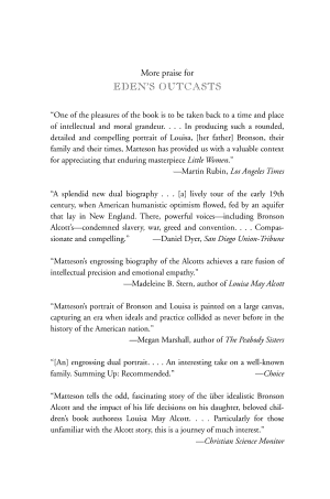 Eden's Outcasts: The Story of Louisa May Alcott and Her Father cover