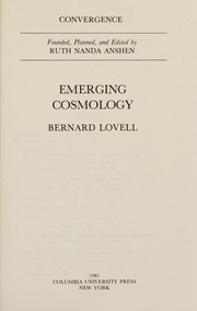 Emerging Cosmology cover