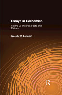 Essays in Economics cover
