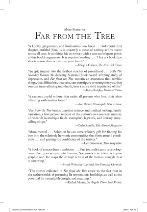 Far from the Tree: Parents, Children, and the Search for Identity cover