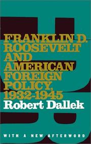 Franklin D. Roosevelt and American Foreign Policy, 1932–1945 cover