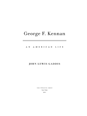 George F. Kennan: An American Life cover