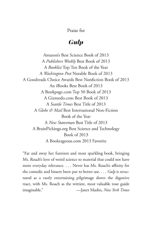Gulp: Adventures on the Alimentary Canal cover