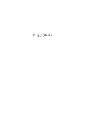 H. G. J. Moseley: The Life and Letters of an English Physicist, 1887–1915 cover