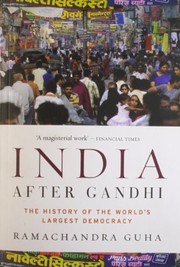 India After Gandhi: The History of the World's Largest Democracy cover
