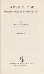 James Bryce, Viscount Bryce of Dechmont, O.M. cover