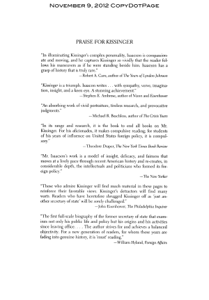 Kissinger: A Biography cover