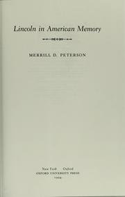 Lincoln in American Memory cover