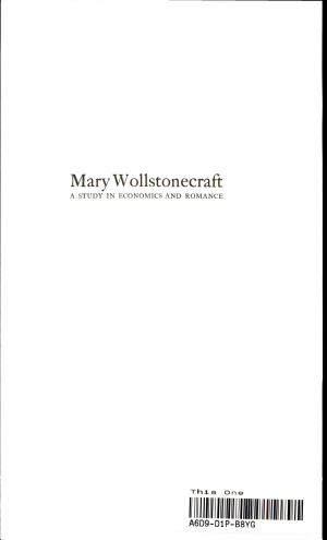 Mary Wollstonecraft: A Biography cover