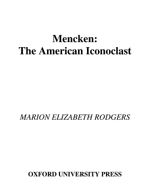 Mencken: The American Iconoclast cover