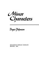 Minor Characters cover