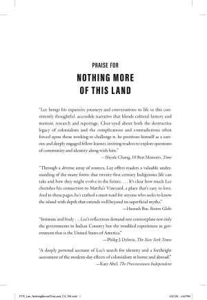 Nothing More of This Land: Community, Power, and the Search for Indigenous Identity cover