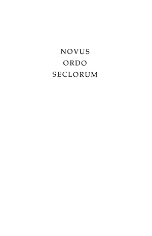 Novus Ordo Seclorum: the Intellectual Origins of the Constitution cover