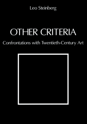 Other Criteria: Confrontations with Twentieth-Century Art cover