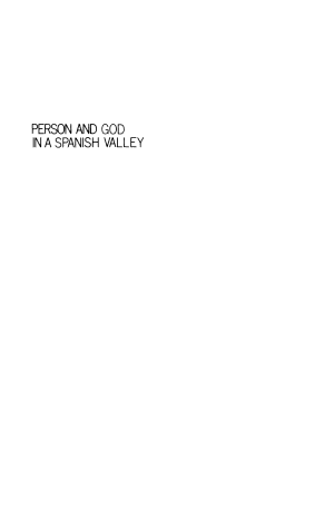 Person and God in a Spanish Valley cover