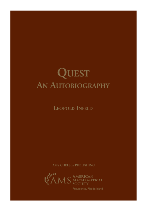 Quest: An Autobiography cover