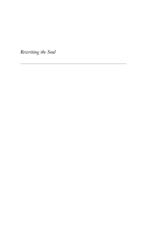 Rewriting the Soul: Multiple Personality and the Sciences of Memory cover