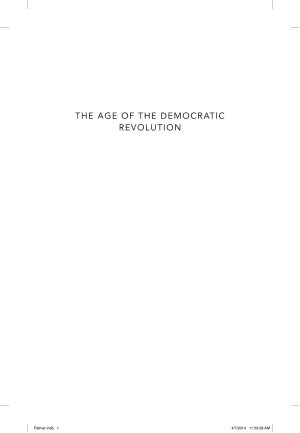 The Age of the Democratic Revolution: A Political History of Europe and America, 1760–1800 cover