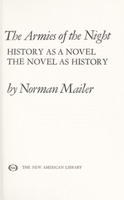 The Armies of the Night: History as a Novel, The Novel as History cover