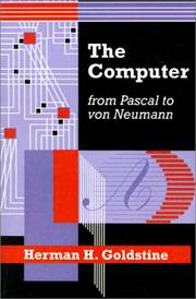 The Computer from Pascal to Von Neumann cover