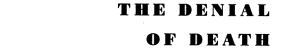 The Denial of Death cover