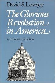 The Glorious Revolution in America cover