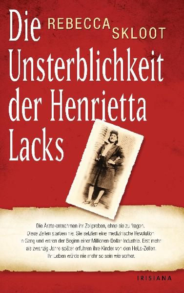 Die Unsterblichkeit der Henrietta Lacks cover