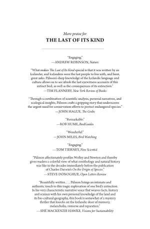 The Last of Its Kind: The Search for the Great Auk and the Discovery of Extinction cover