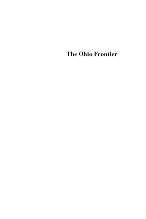 The Old Northwest, Pioneer Period 1815–1840 cover