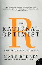 The Rational Optimist: How Prosperity Evolves cover