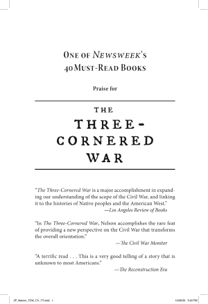 The Three-Cornered War: The Union, the Confederacy, and Native Peoples in the Fight for the West cover