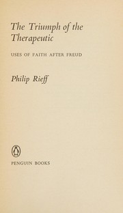 The Triumph of the Therapeutic: Uses of Faith After Freud cover