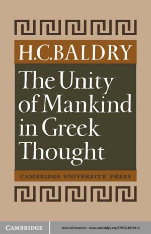 The Unity of Mankind in Greek Thought cover