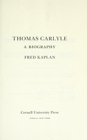 Thomas Carlyle cover