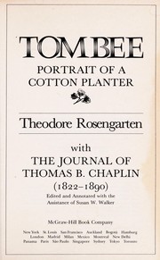 Tombee: Portrait of a Cotton Planter cover